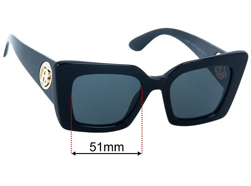 Burberry B 4344 Daisy 51mm Replacement Lenses
